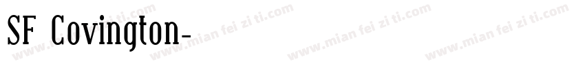 SF Covington字体转换